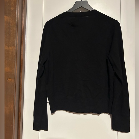 Kate Spade Wool Blend Floral Embellished Rhinestone Cardigan Size XL - Picture 5 of 9